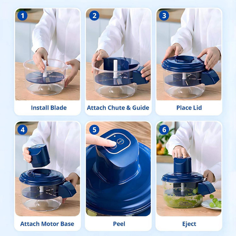 Globetrek° PortablePeeler: Fast Easy To Use Electric Peeler Kitchen Tool