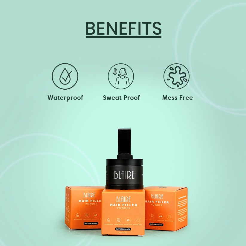 Instant Volumizing Hair Filler Powder for Thicker, Fuller Hair Look