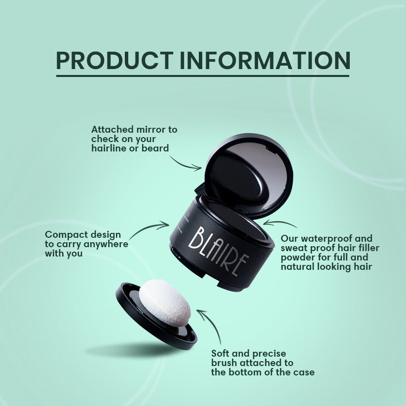Instant Volumizing Hair Filler Powder for Thicker, Fuller Hair Look