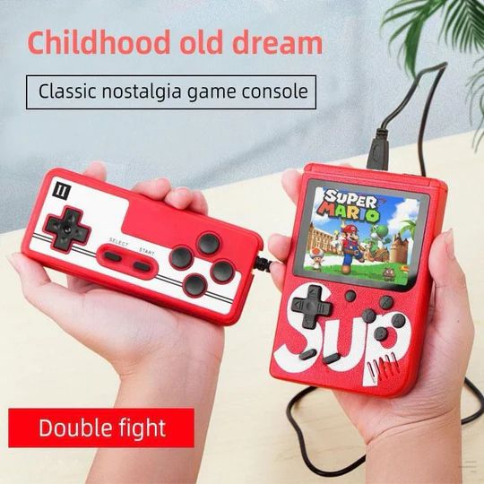 SUP Retro Game Box – Double Version Console with Joysticks & Dual Controllers