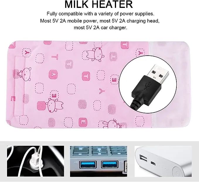 USB Bottle & Beverage Warmer – Portable Heating Bag for Milk, Coffee, and Tea